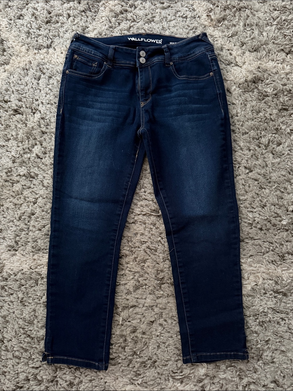 Wallflower Dark Blue Stretch Slim Jeggings